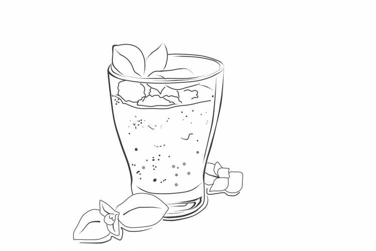 Молочные коктейли раскраска