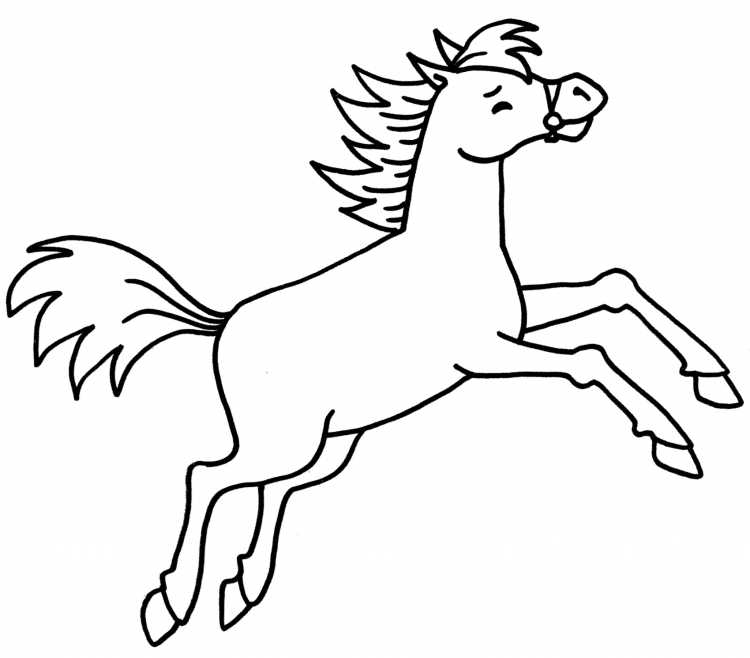 Раскраска лошади и обезьяны