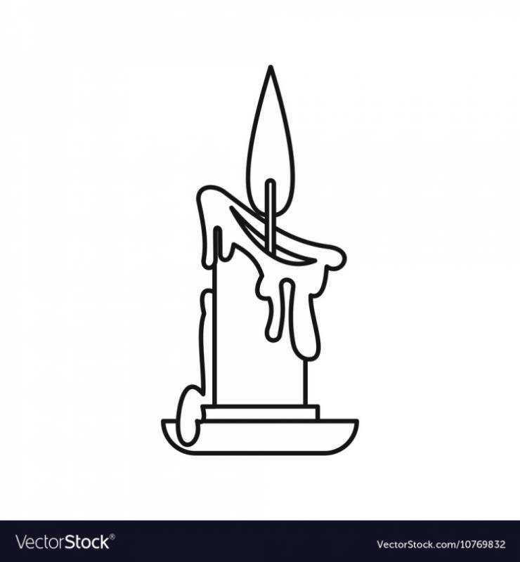 Свеча шаблон