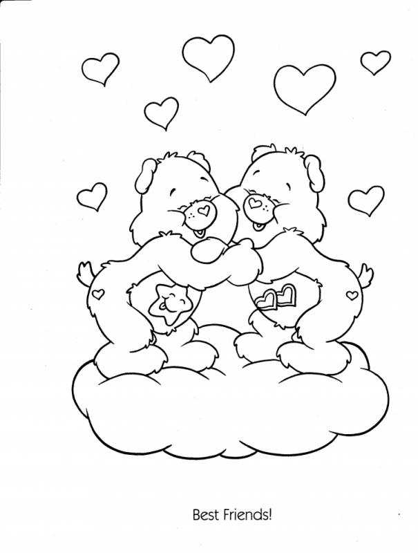 Раскраски для девочек мишки