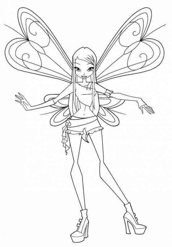Раскраски Винкс любовикс