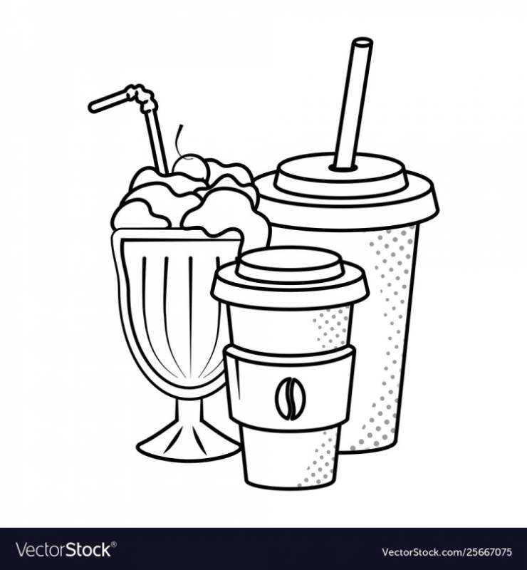 Раскраски коктейль Мохито