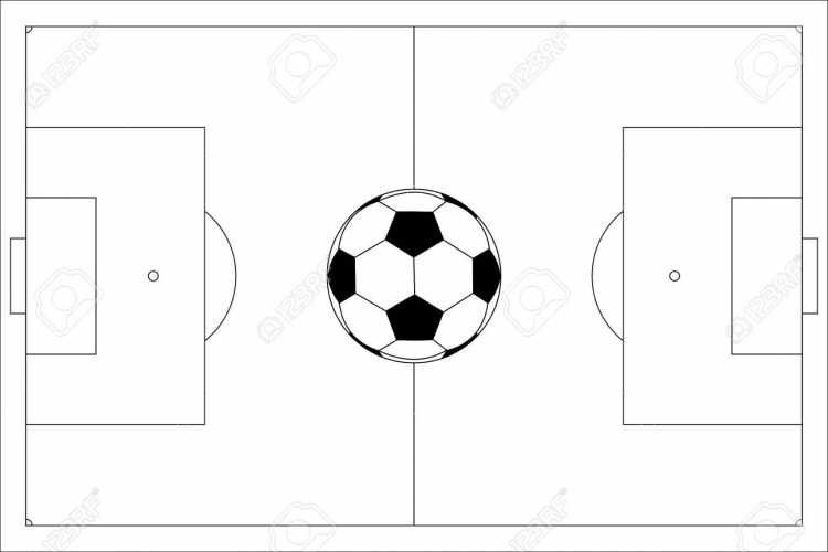 Футбольное поле эскиз