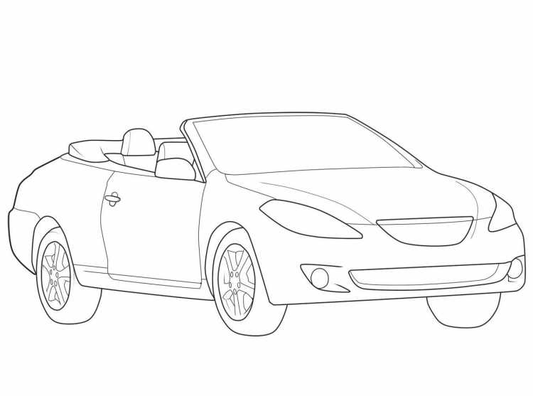 Машина Ягуар карандашом