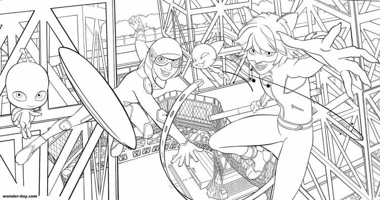 Раскраска БРАЖНИКА из леди баг