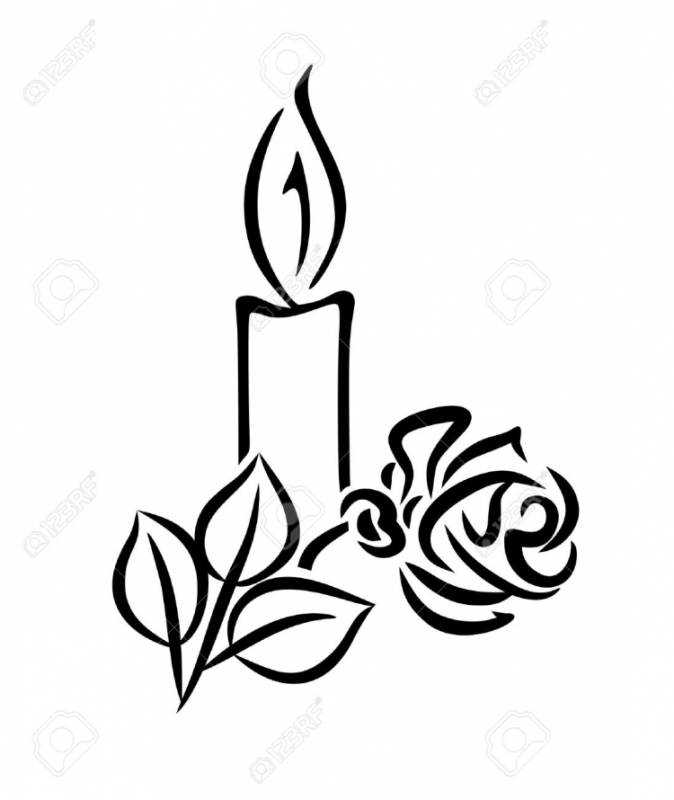 Христианский символ свечи