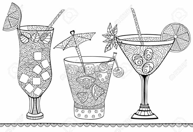 Коктейль эскиз