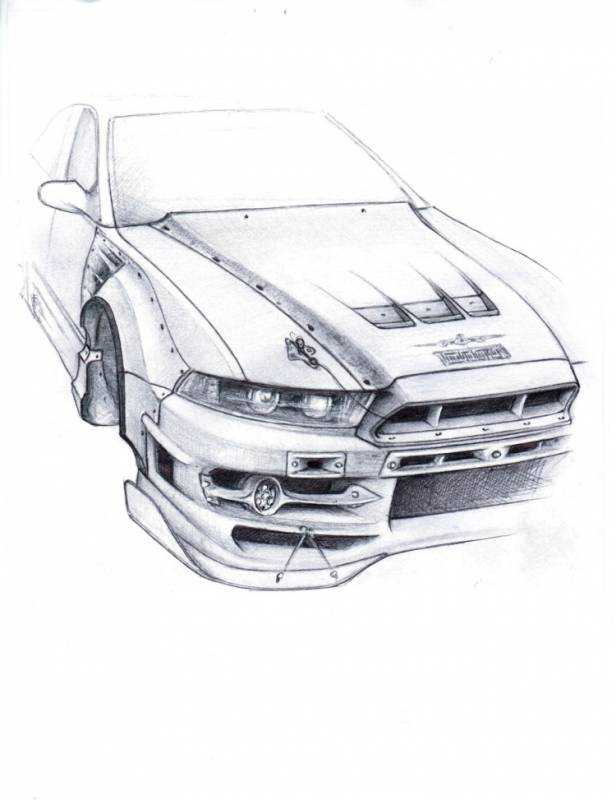 Эскиз Митсубиси Галант 8
