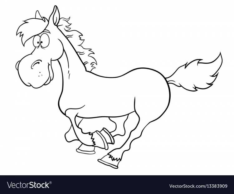 Конь Юлий раскраска