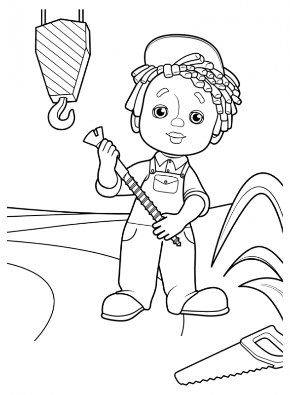 Раскраска шуруп