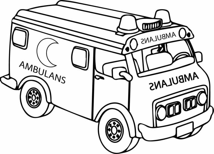 Раскраска Полицейская машина