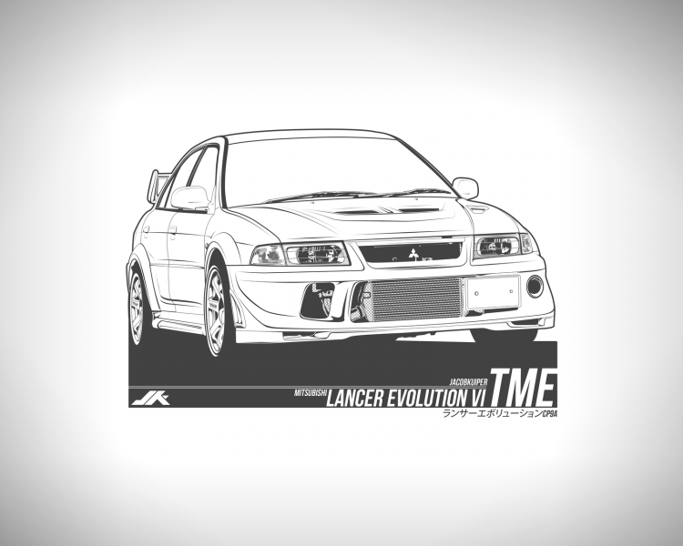 Mitsubishi Lancer Evolution x раскраска