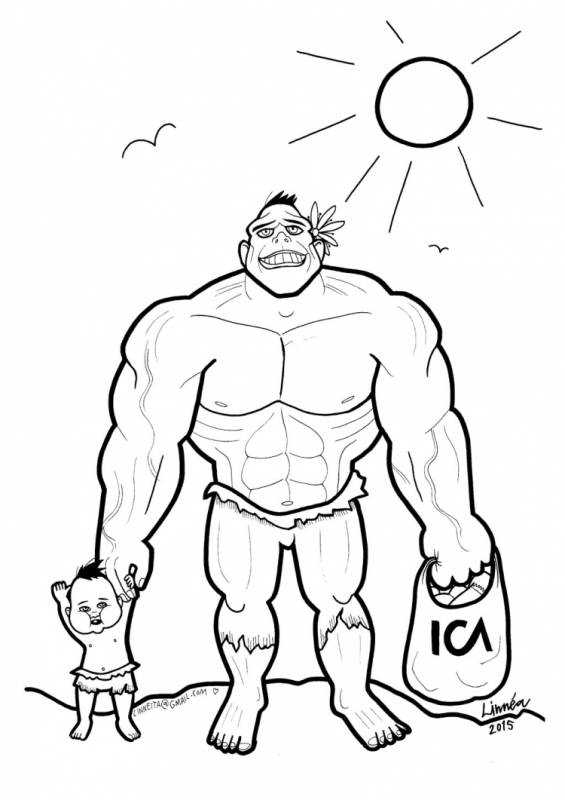 Распечатка Халка