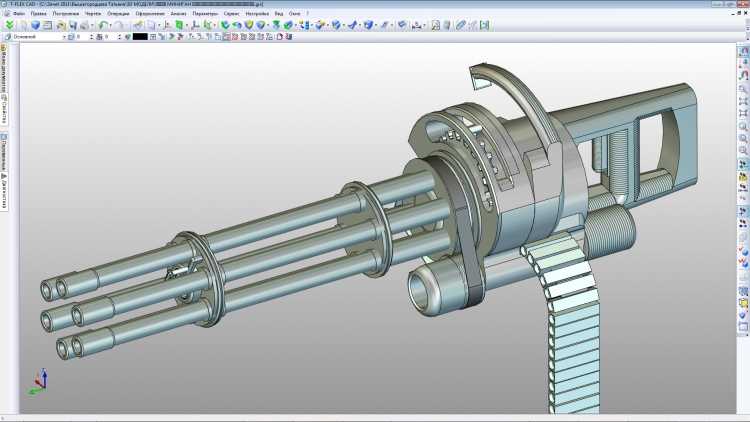 M134 Minigun чертеж