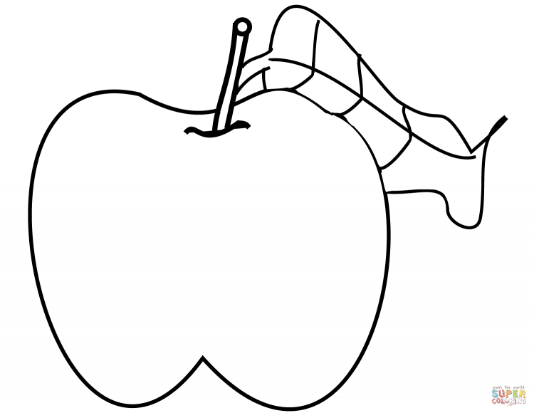 Груша раскраска для детей