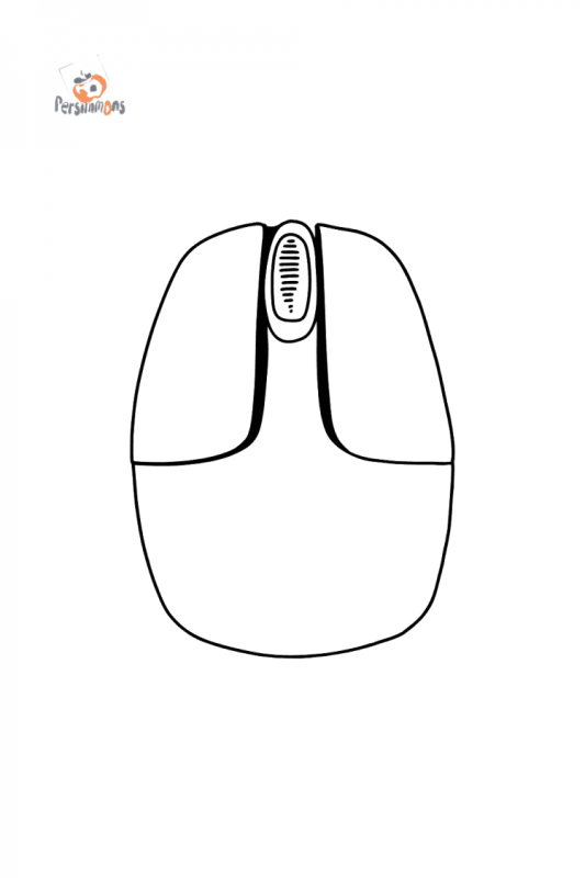 Мышка компьютерная раскраска
