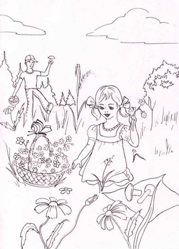 Нилето рисунок карандашом