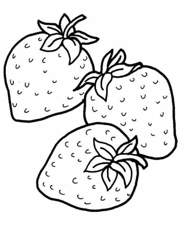 Фрукты. Раскраска для малышей