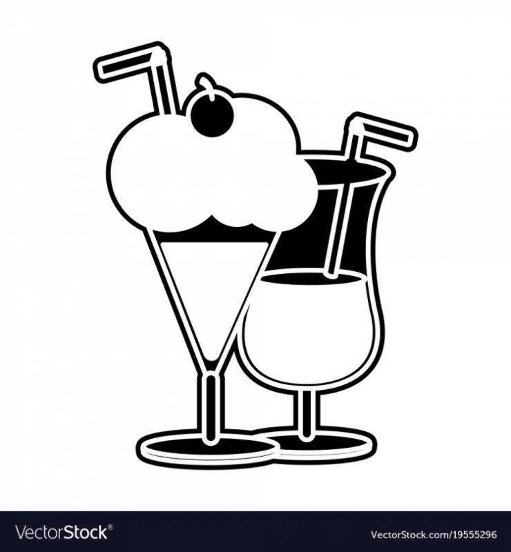 Коктейль рисунок