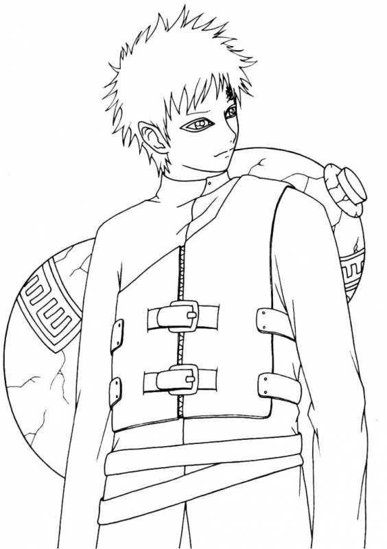 Раскраски аниме Наруто Хокаге