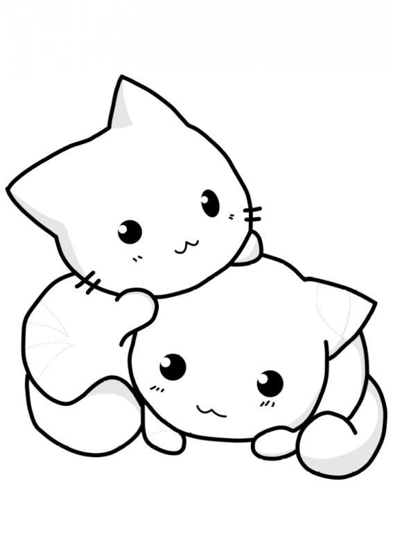 Раскраска. Котики