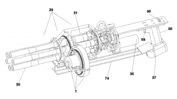 M134 Minigun чертеж