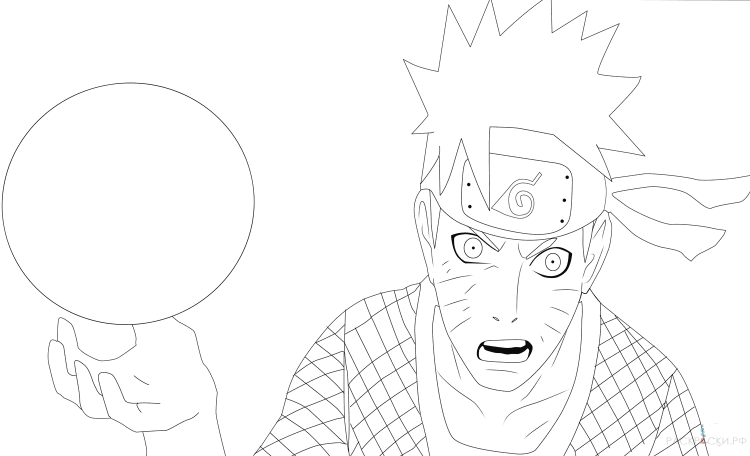 Раскраски аниме Наруто и Боруто