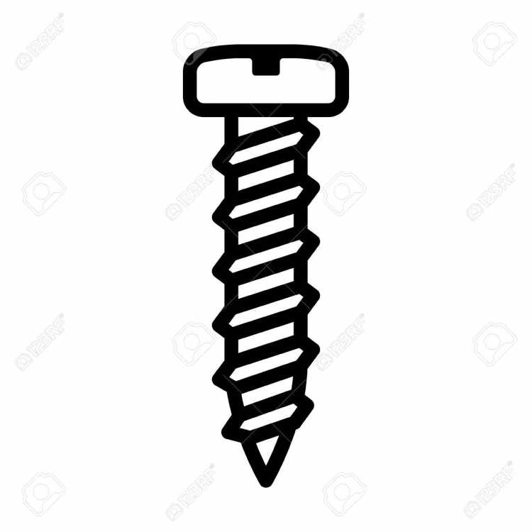 Болт и гайка вектор