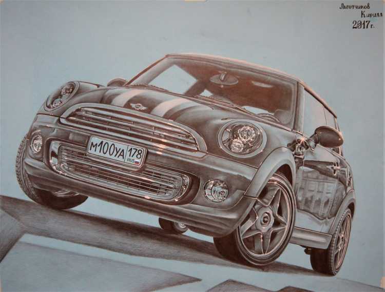 Мини Купер в Париже