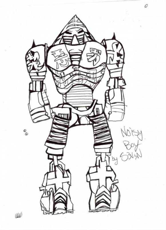 Раскраска real Steel Zeus