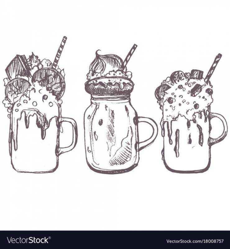 Молочный коктейль чб