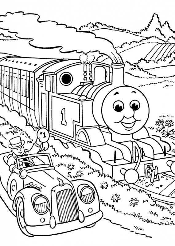 Томас и его друзья. Раскраска