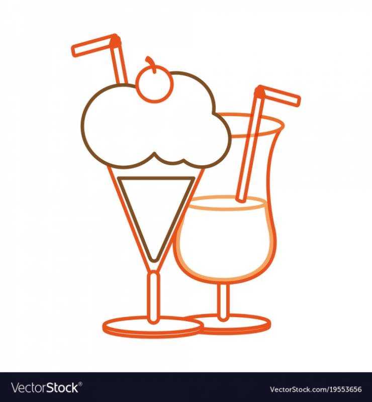 Раскраска милкшейк