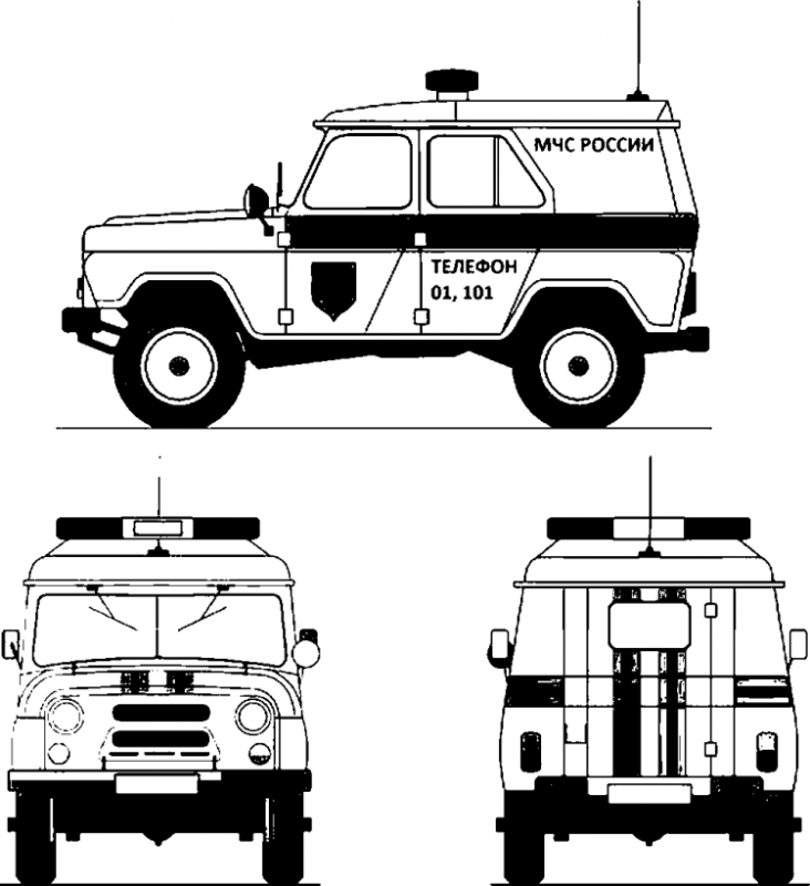 Пожарная машинка раскраска