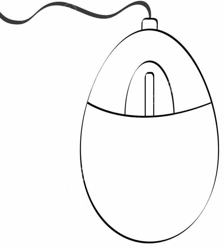 Трафарет компьютерной мышки