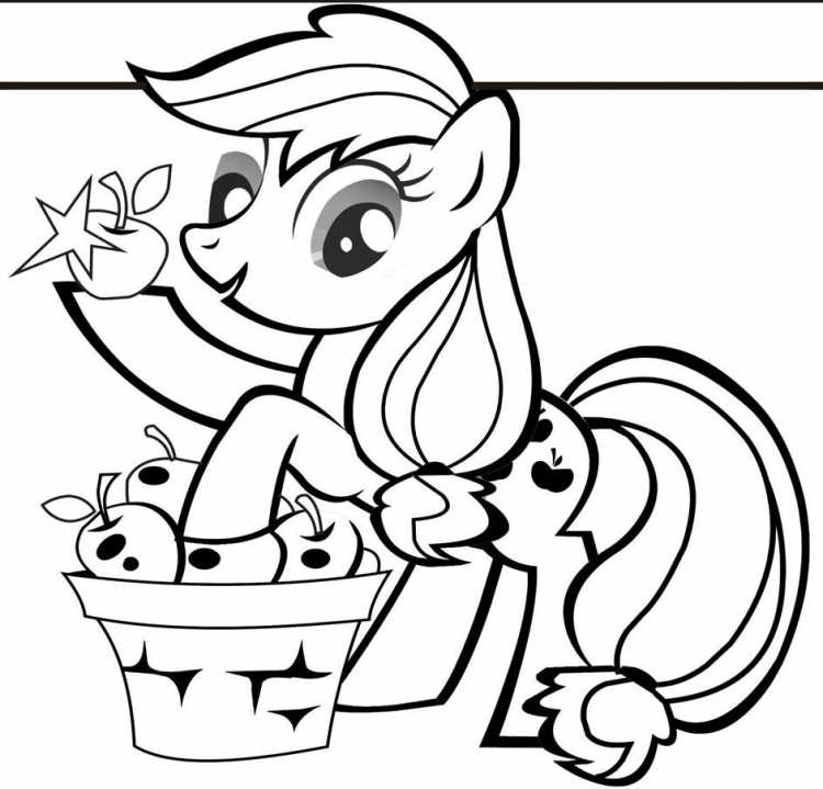 Пинки Пай и эпл Джек раскраски
