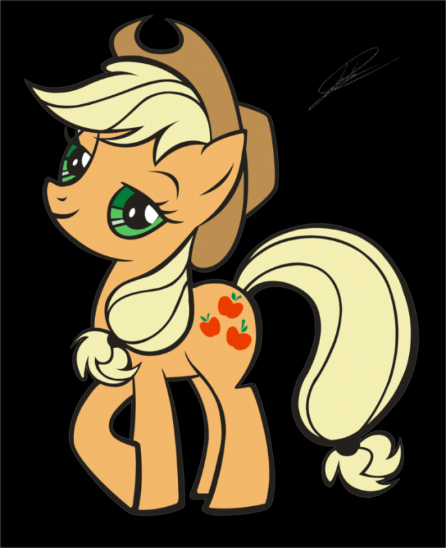 Нарисовать пони эпл Джек