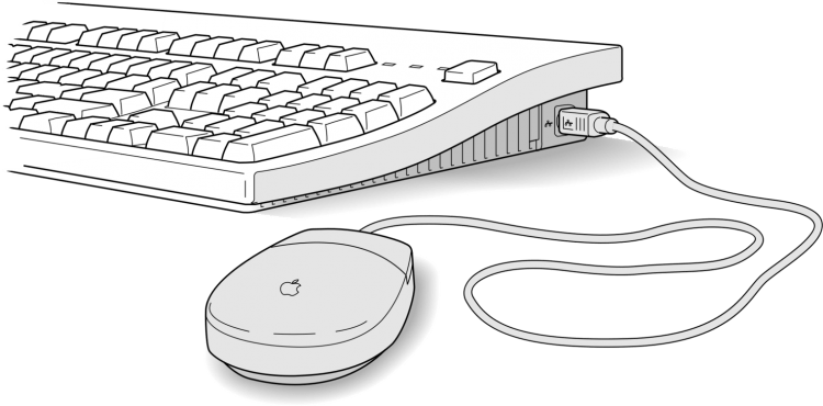 Компьютерная мышка карандашом