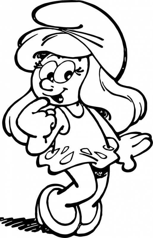 Смурфики 2 раскраска