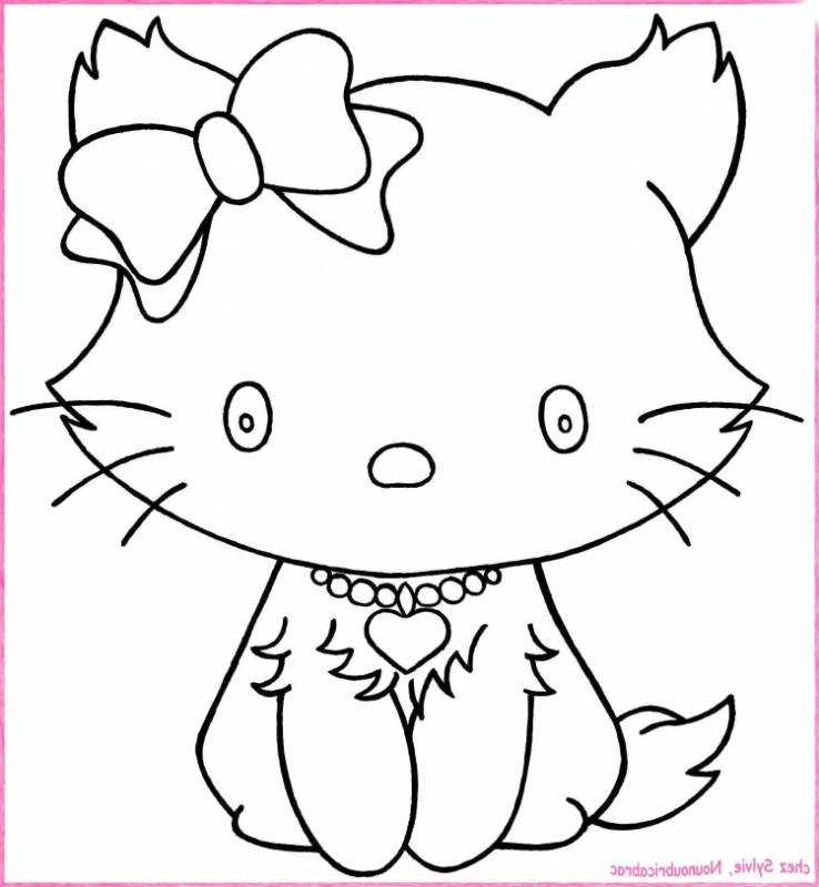 Рисунок кота для раскрашивания