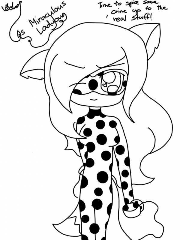 Раскраски для девочек леди баг
