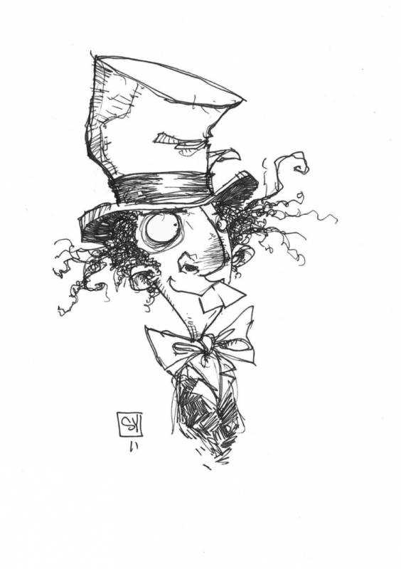 Шляпник Джонни Депп портрет