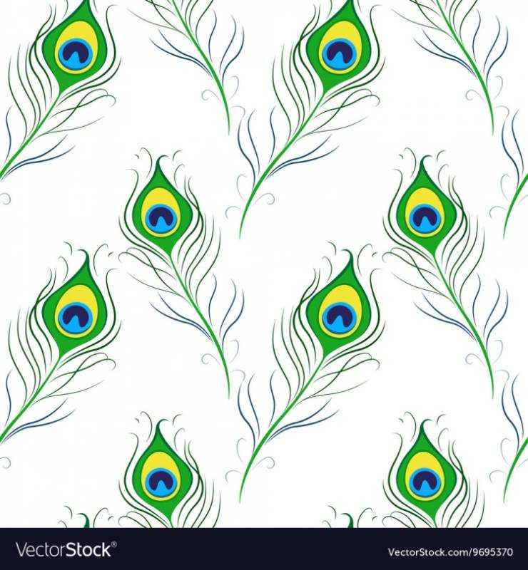 Узор перо павлина