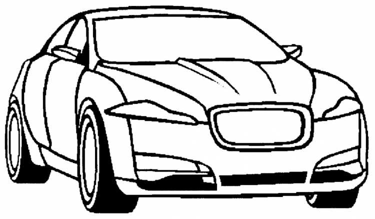 Машина Ягуар для раскрашивания