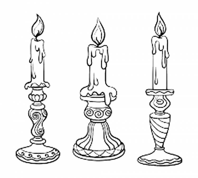 Свечка контур