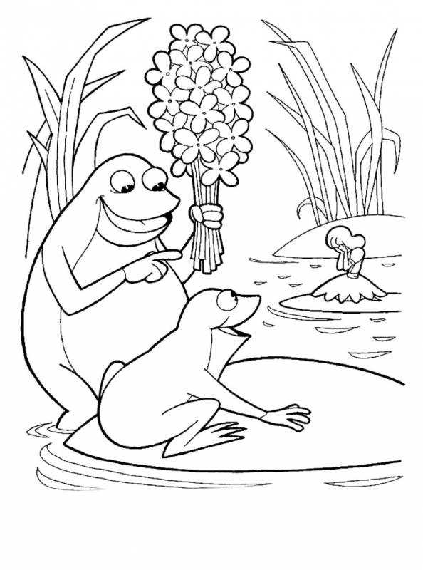 Андерсен Дюймовочка раскраска для детей