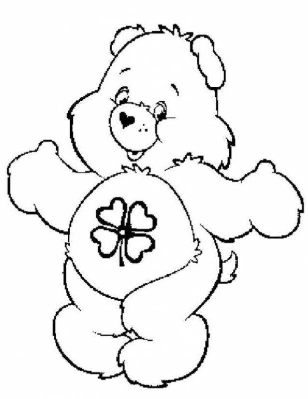 Мишка с шариками раскраска