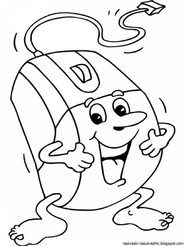 Мышка компьютерная с кликом