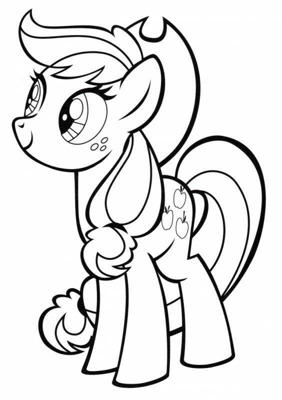 Раскраска пони Эполжек