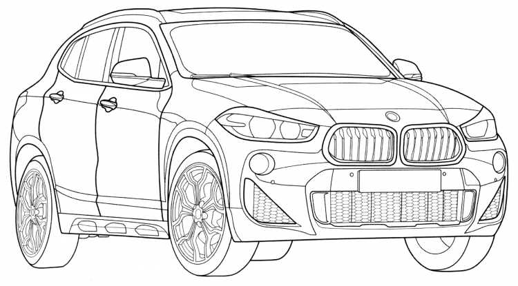 Раскраска BMW x6m